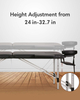 Best Lightweight Aluminum Portable Massage Table Spa Bed for Esthetician Heigh Adjustable Carring Bag & Accessories 2 Section Shop & Home