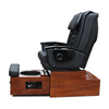 Wooden Base Plumbing Free Foot Spa Massage Pedicure Chair