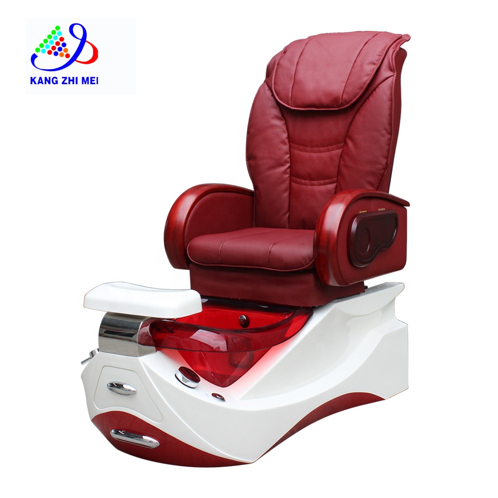 Red Pipeless Pedicure Spa Chair - Kangmei
