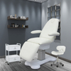 White Luxury Salon Spa Electric Adjustable Treatment Massage Beauty Bed Facial Cosmetic Chair