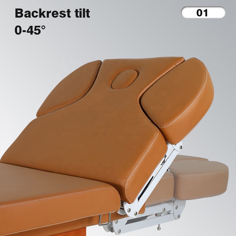 Luxury Beauty Spa Salon Furniture Physiotherapy Treatment Table Massage Bed