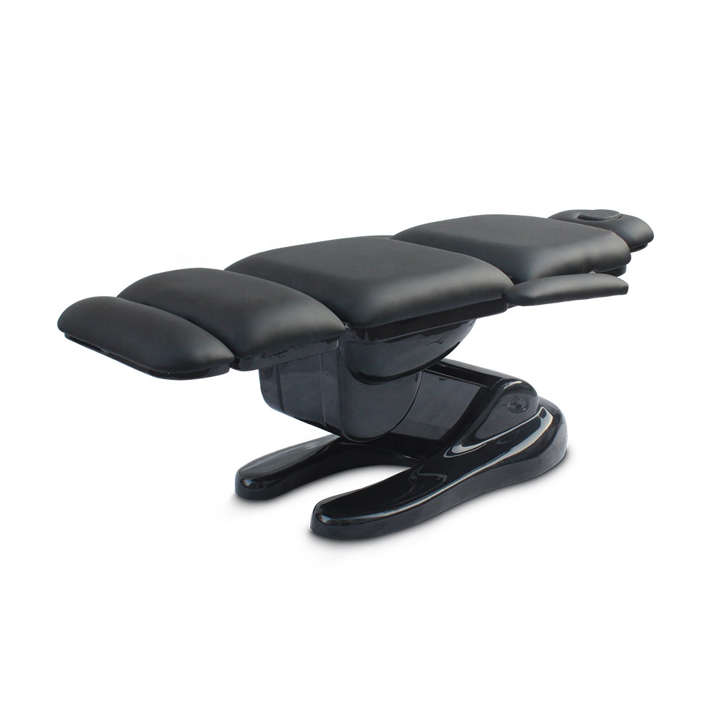 Electric Adjustable Facial Bed Black Massage Table for Salon