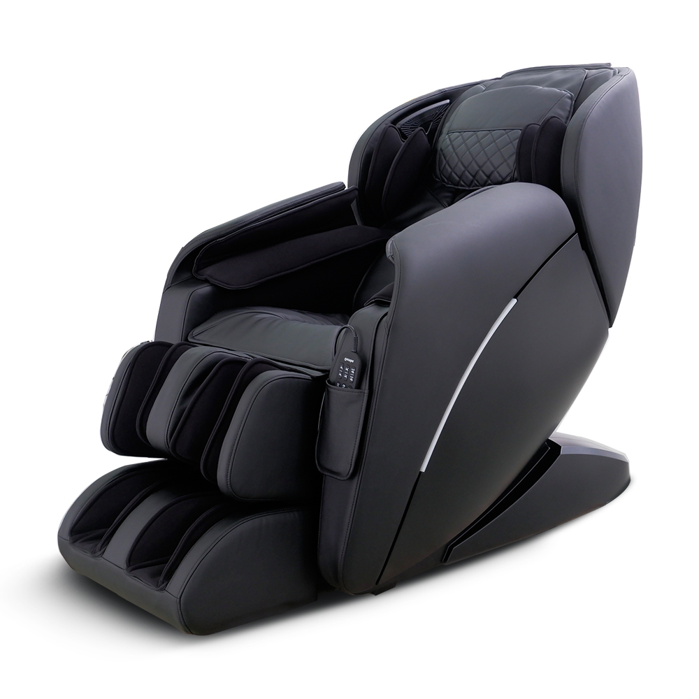 Black Zero Gravity Full Body Human Touch Shiatsu Massage Chair