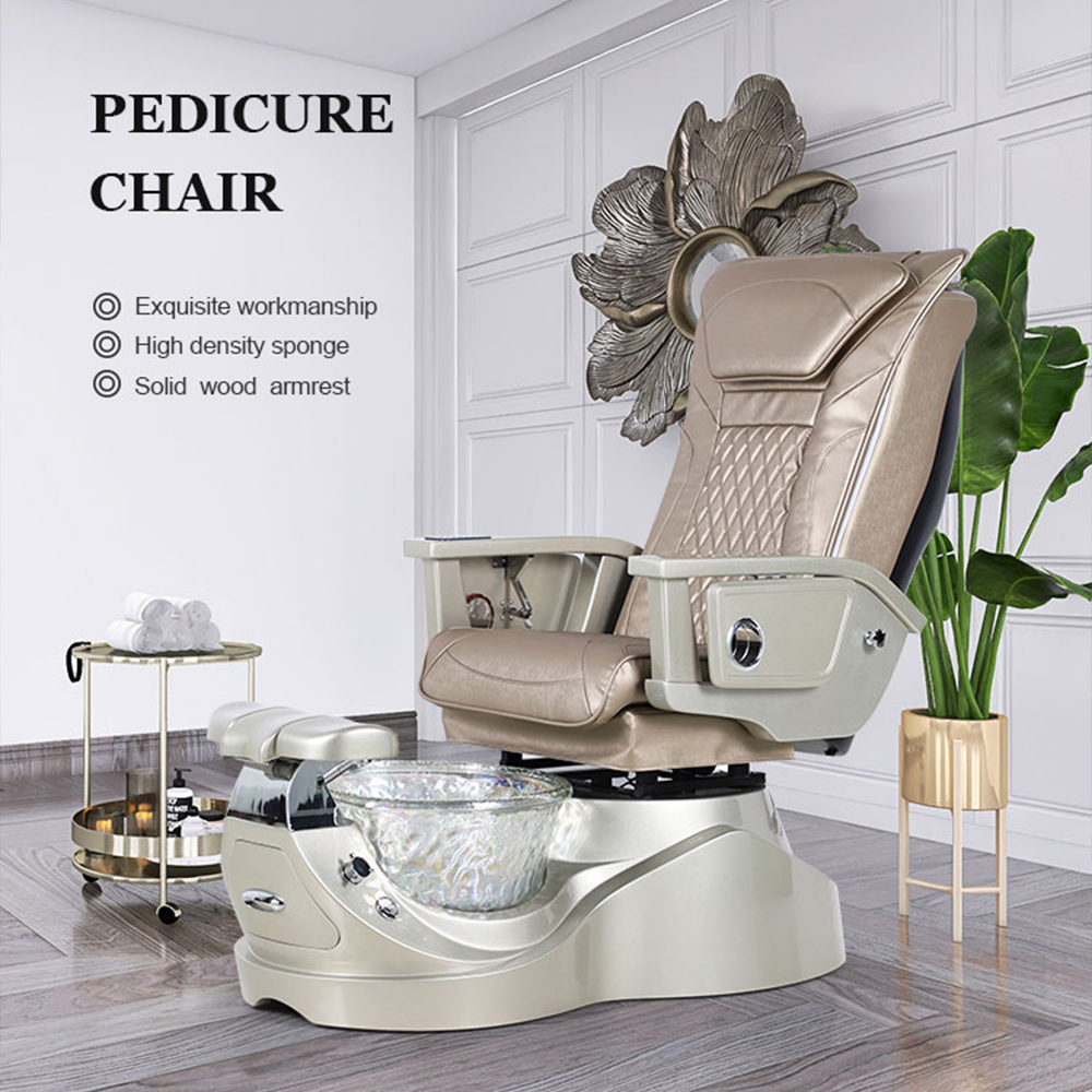 Golden Manicure Table and Pedicure Chair for Sale - Kangmei
