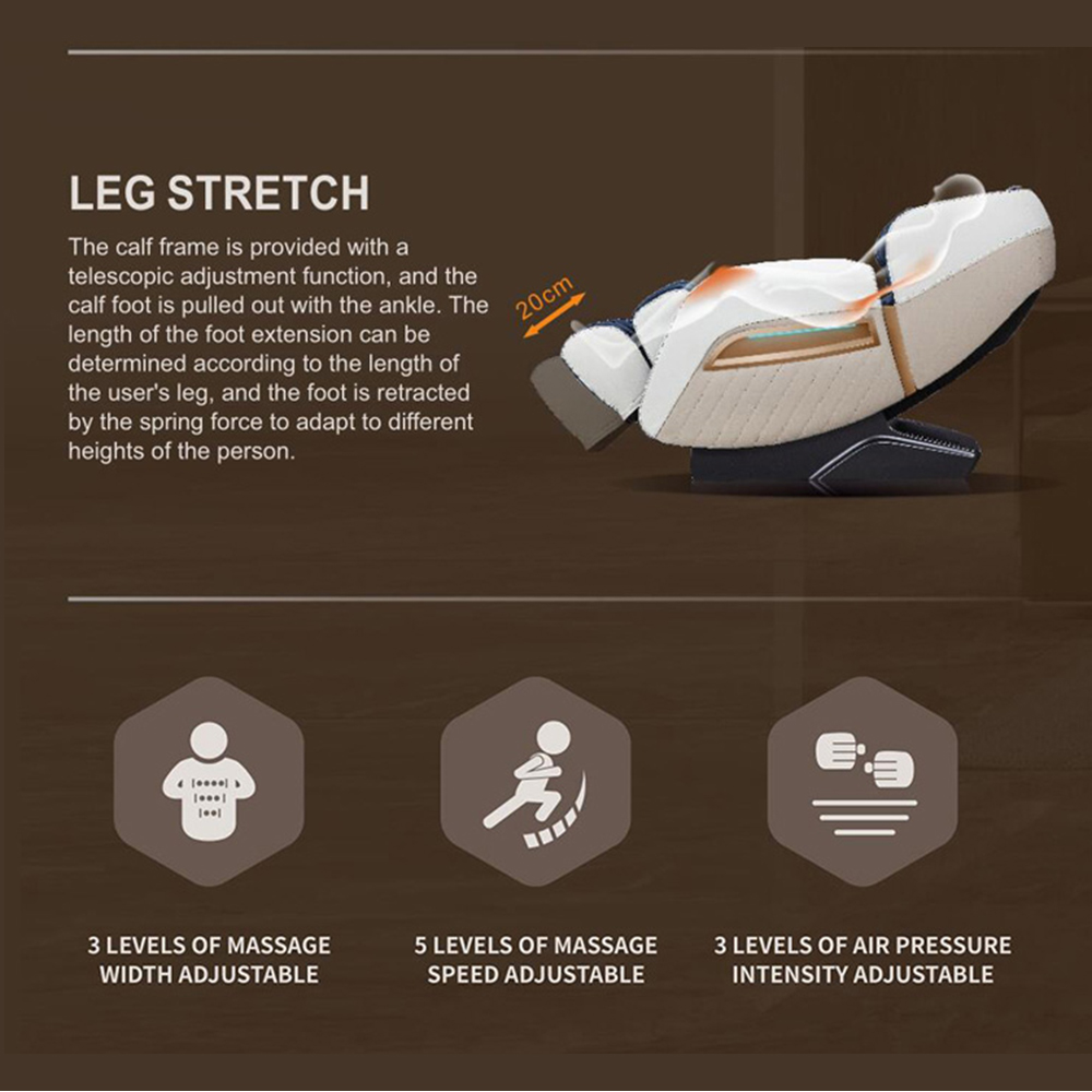 Black High Tech Ultimate Zero Gravity Shiatsu Massage Chair