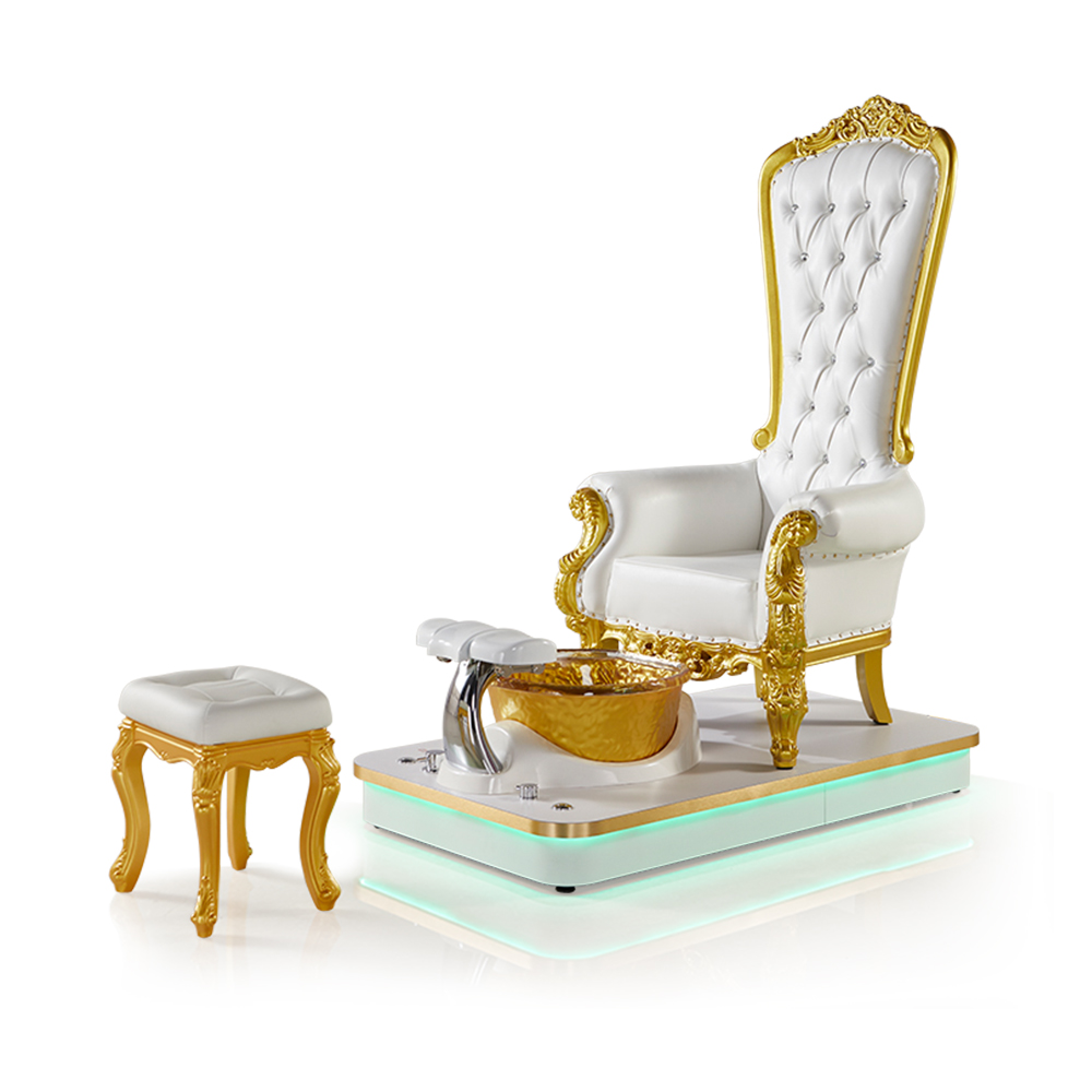 White Fancy Pedicure Throne Chair - Kangmei