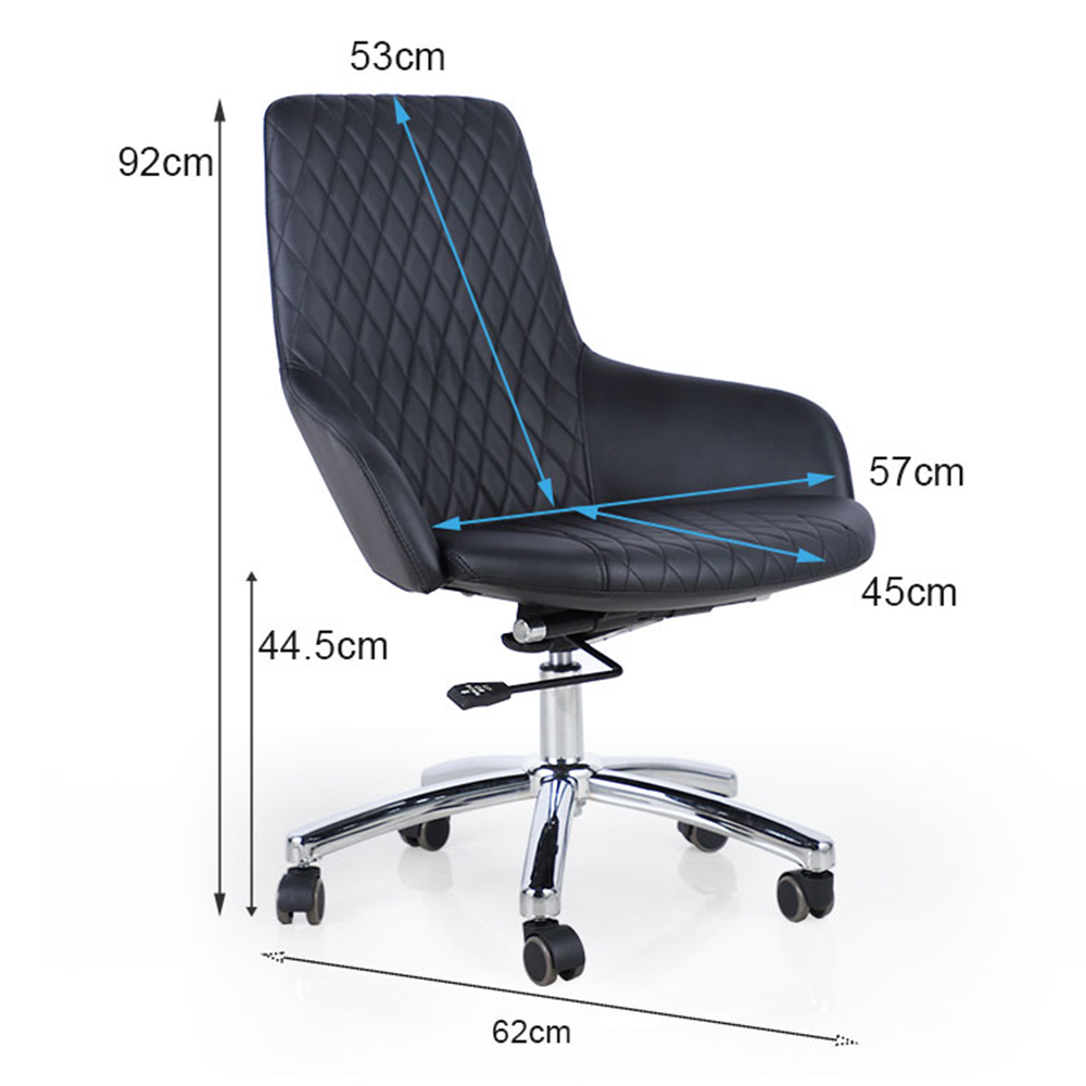 Black Client Chair for Nail Salon - Kangmei
