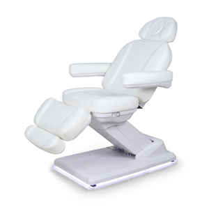Modern Luxury 4 Motors Electric Cosmetic Beauty Salon Spa Lash Facial Dermatology Chair Massage Tables and Beds with Led Light