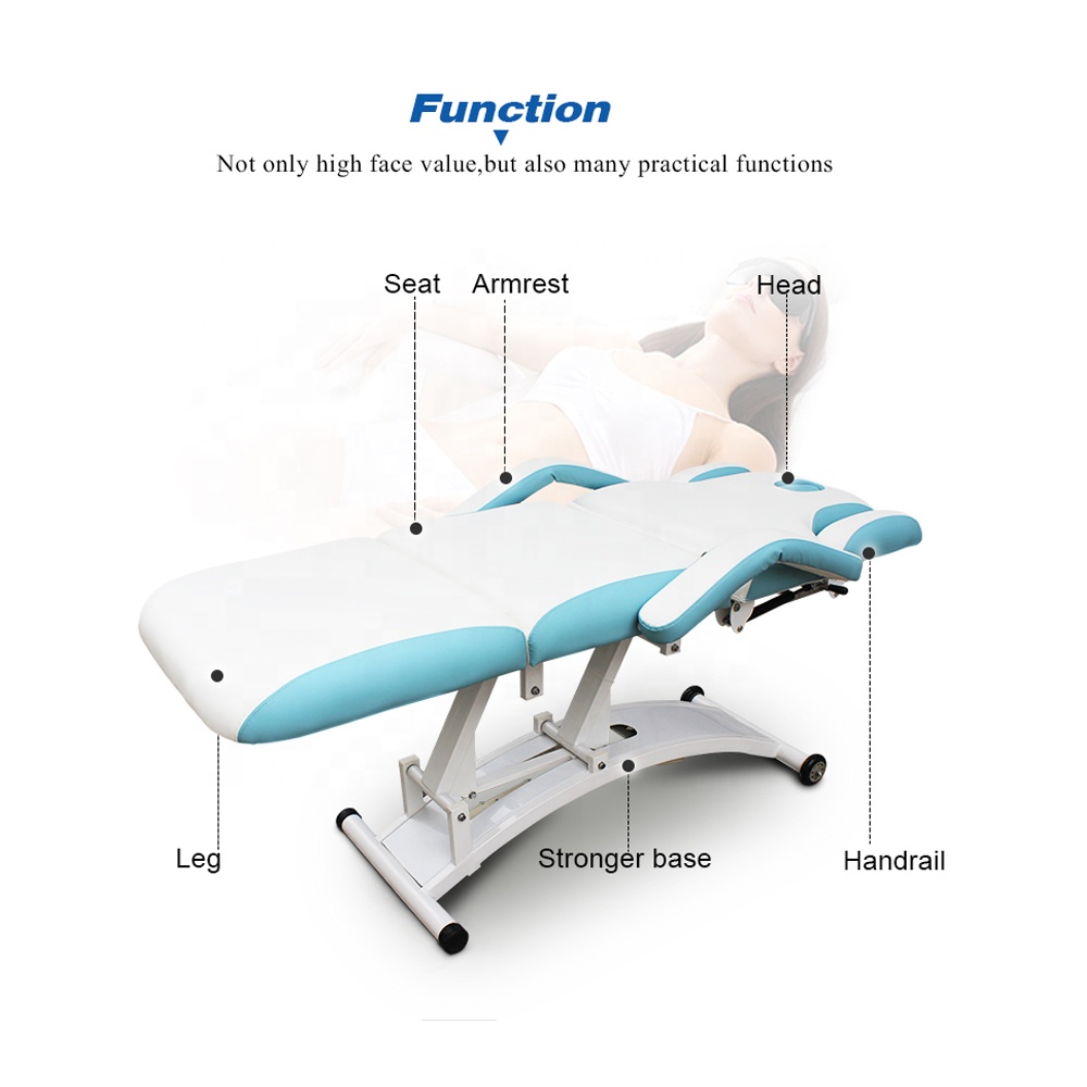 Electric Adjustable Lift Massage Table Couch Spa Bed for Sale