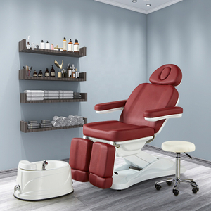 Modern Spa Salon Furniture Cosmetic 2 Electric Motors Beauty Treatment Massage Table lift Facial Podiatry Tattoo Chair