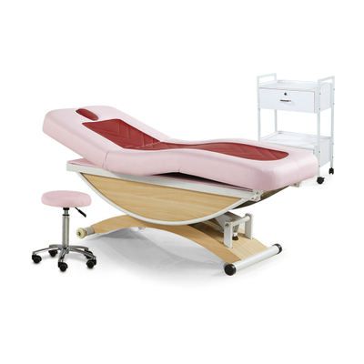Beauty Salon Furniture Movable Electric Treatment Massage Table Spa Cosmetic Facial Eyelash Bed