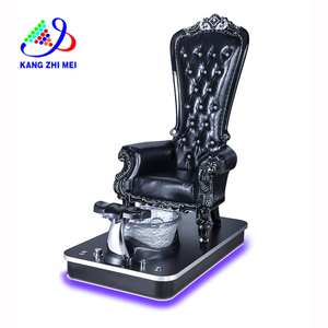 Black Queen Pedicure Chair with Led - Kangmei